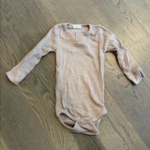 Jamie Kay light purple ribbed button bodysuit